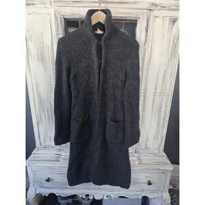 EUC J.Crew Alpaca Blend Gray Cardigan - Medium